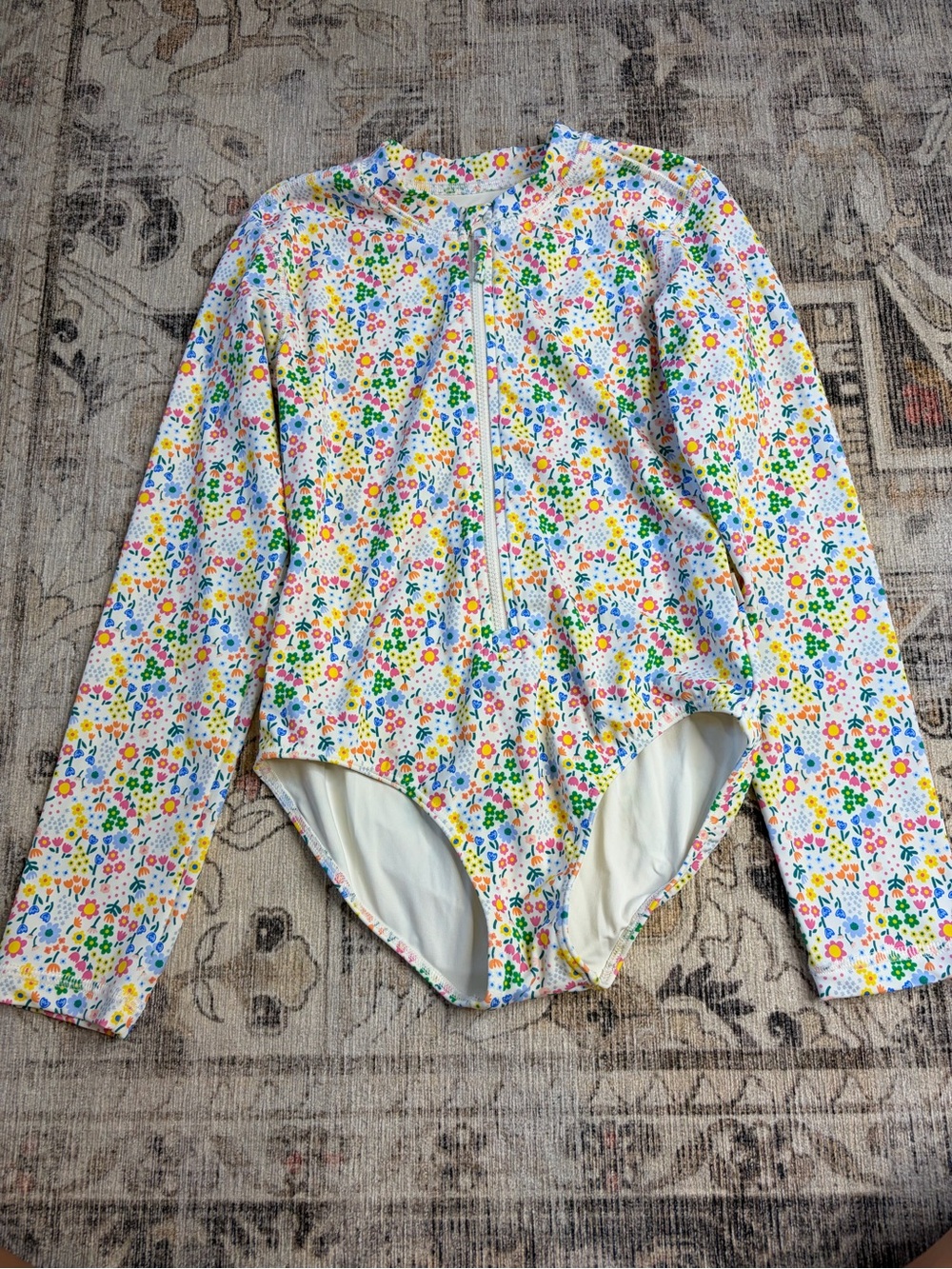 Quince girls long sleeve swimsuit